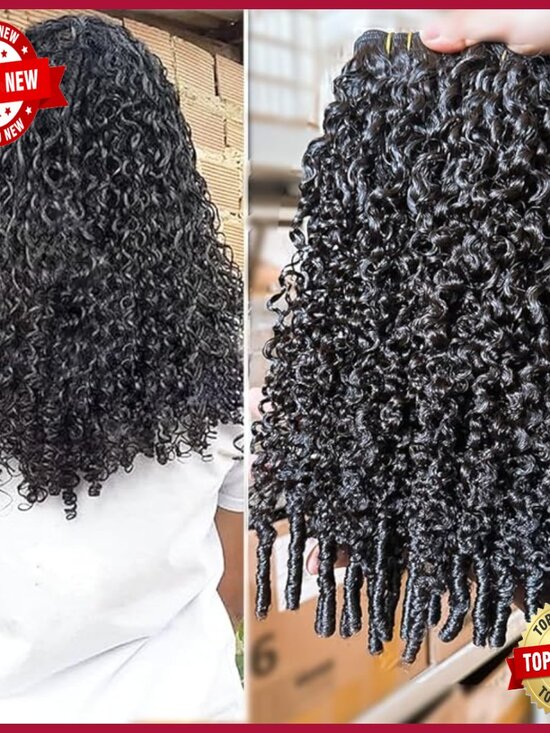 Clip In Human Hair Extensions 7pcs 120g Curly 3C4A 24 Inch Full Head